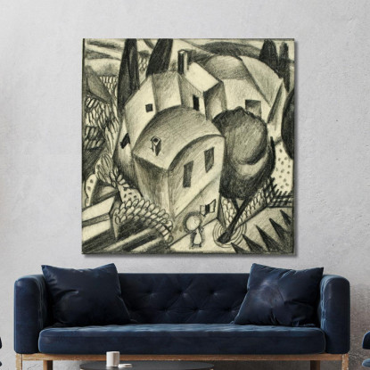 Senza Titolo Iii Henry Lyman Sayen hls49 quadro stampato su tela