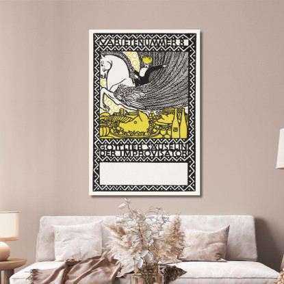 Atto 8 Gottlieb Säuselin L'Improvvisatore Varietenummer 8 Moriz Jung mjn2 quadro stampato su tela