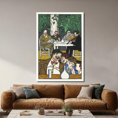 All'Heuriger Moriz Jung mjn3 quadro stampato su tela