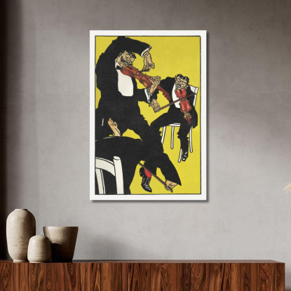 Tra Le 3 E Le 4 Del Mattino! Moriz Jung mjn4 quadro stampato su tela