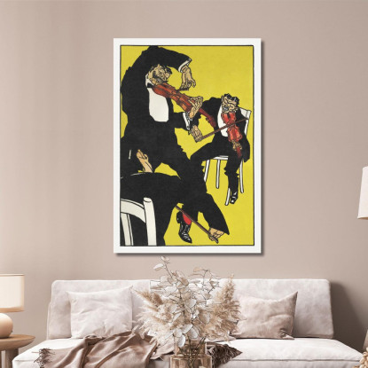 Tra Le 3 E Le 4 Del Mattino! Moriz Jung mjn4 quadro stampato su tela