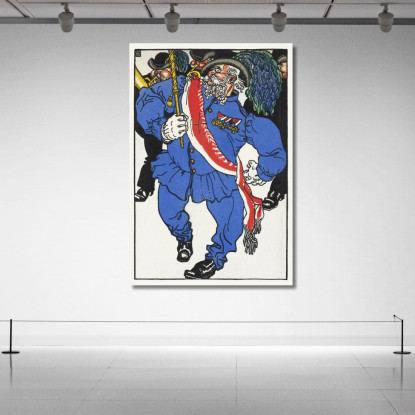 Consacrazione Dei Colori Fahnenweihe Moriz Jung mjn7 quadro stampato su tela