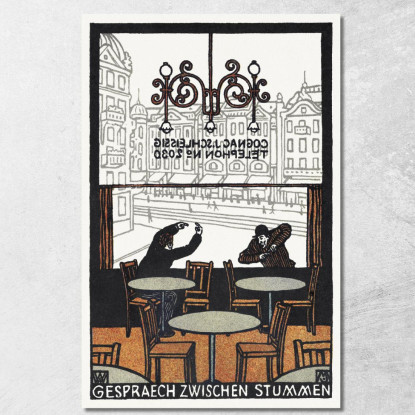 Conversazione Tra Muti Conversazione Tra Muti Moriz Jung mjn8 quadro stampato su tela