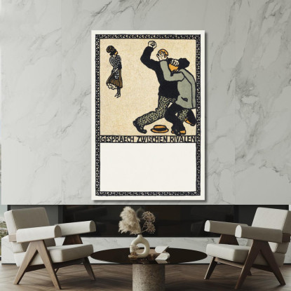 Conversazione Tra Rivali Conversazione Tra Rivali Moriz Jung mjn9 quadro stampato su tela