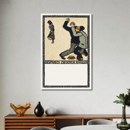 Conversazione Tra Rivali Conversazione Tra Rivali Moriz Jung mjn9 quadro stampato su tela