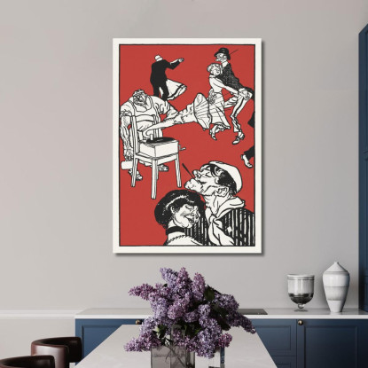 Ballerini Apache Balla! Moriz Jung mjn10 quadro stampato su tela