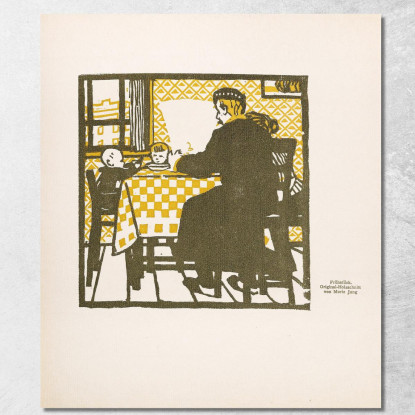 Colazione Moriz Jung mjn12 quadro stampato su tela