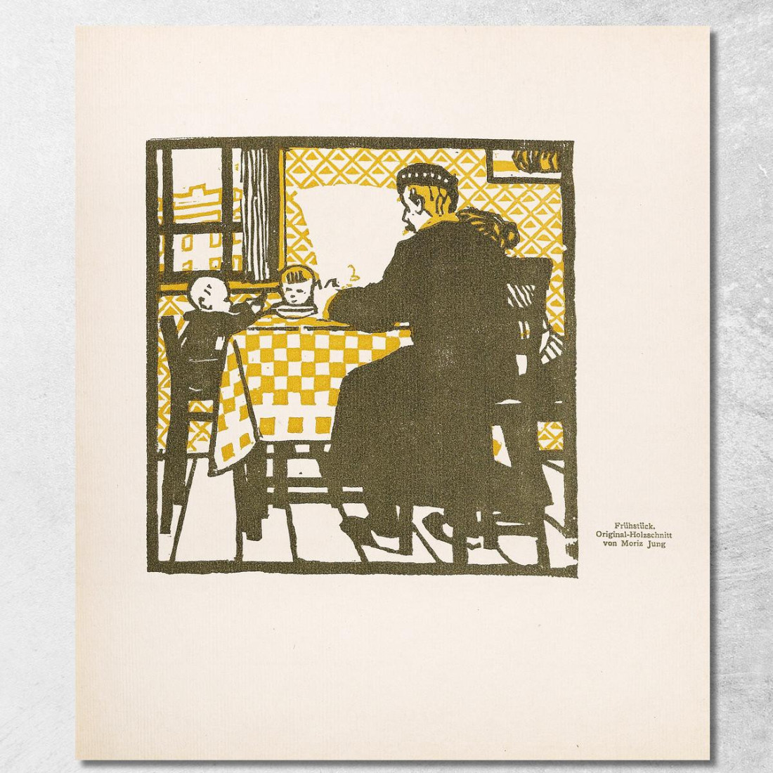 Colazione Moriz Jung mjn12 quadro stampato su tela