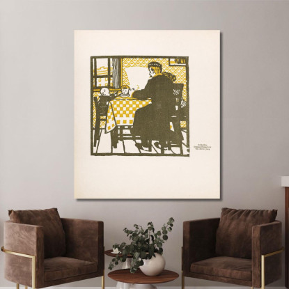 Colazione Moriz Jung mjn12 quadro stampato su tela