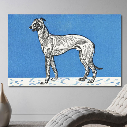 Levriero 1912 1 Moriz Jung mjn15 quadro stampato su tela