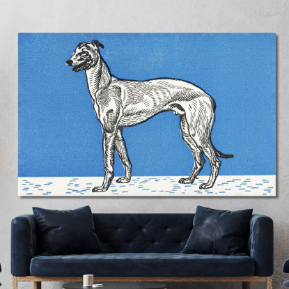 Levriero 1912 1 Moriz Jung mjn15 quadro stampato su tela