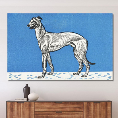 Levriero 1912 1 Moriz Jung mjn15 quadro stampato su tela