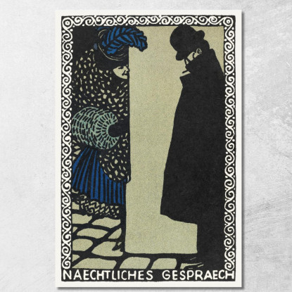 Conversazioni Notturne Conversazioni Notturne Moriz Jung mjn19 quadro stampato su tela