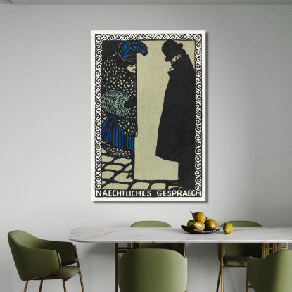 Conversazioni Notturne Conversazioni Notturne Moriz Jung mjn19 quadro stampato su tela