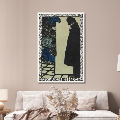 Conversazioni Notturne Conversazioni Notturne Moriz Jung mjn19 quadro stampato su tela