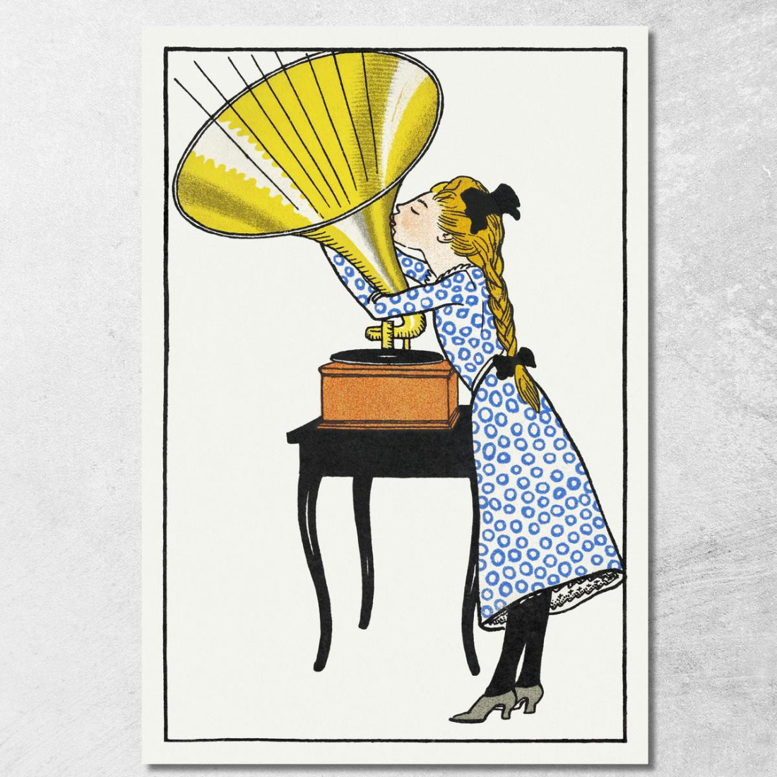 Oh Caruso! Moriz Jung mjn20 quadro stampato su tela