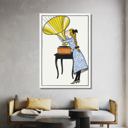 Oh Caruso! Moriz Jung mjn20 quadro stampato su tela