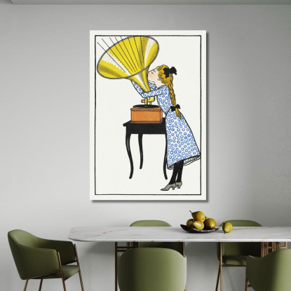 Oh Caruso! Moriz Jung mjn20 quadro stampato su tela