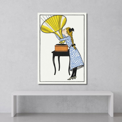 Oh Caruso! Moriz Jung mjn20 quadro stampato su tela