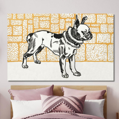Pitbull Terrier Moriz Jung mjn21 quadro stampato su tela