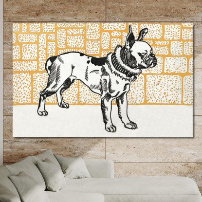 Pitbull Terrier Moriz Jung mjn21 quadro stampato su tela