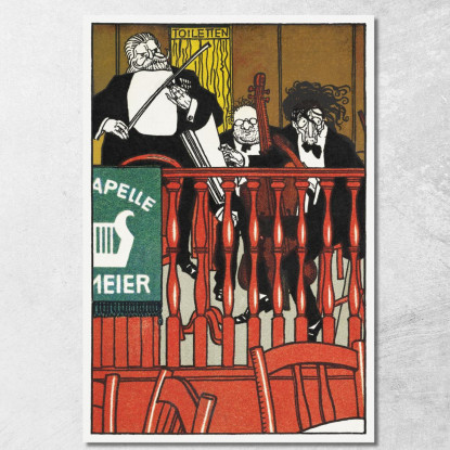 Orchestra Da Salone Meier Moriz Jung mjn25 quadro stampato su tela