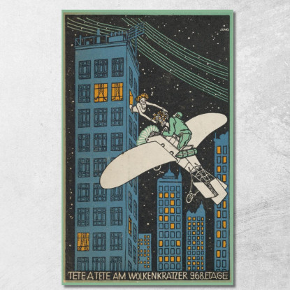 Tête Á Tête Al 968Esimo Piano Di Un Grattacielo Moriz Jung mjn31 quadro stampato su tela