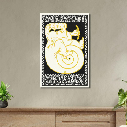 Variety Act 1 Maxi L'Ittiosauro Diventato Uomo Varietenummer 1 Moriz Jung mjn32 quadro stampato su tela