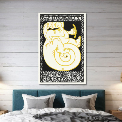 Variety Act 1 Maxi L'Ittiosauro Diventato Uomo Varietenummer 1 Moriz Jung mjn32 quadro stampato su tela