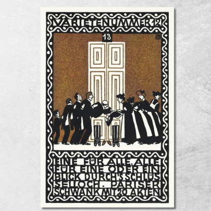 Variety Act 12 Uno Per Tutti Tutti Per Uno O Uno Sguardo Dal Buco Della Serratura Moriz Jung mjn35 quadro stampato su tela