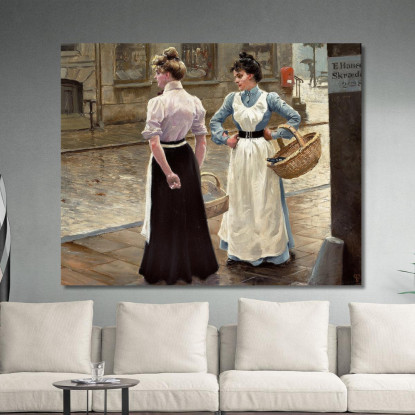 Un Po' Passiar Paul Fischer pfs9 quadro stampato su tela