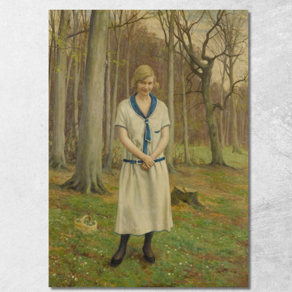 Raccolta Di Margherite Paul Fischer pfs11 quadro stampato su tela