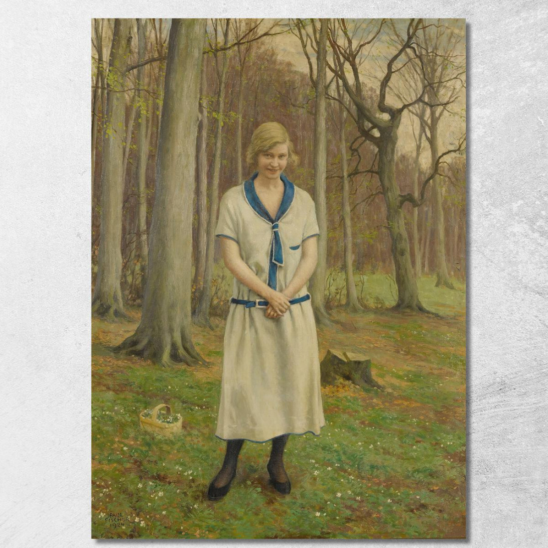 Raccolta Di Margherite Paul Fischer pfs11 quadro stampato su tela