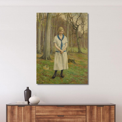 Raccolta Di Margherite Paul Fischer pfs11 quadro stampato su tela