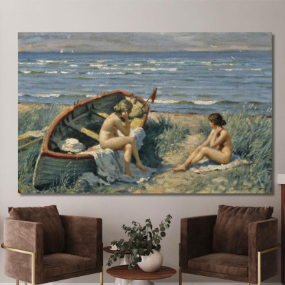 Motivo Di Båstad Paul Fischer pfs17 quadro stampato su tela