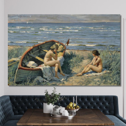 Motivo Di Båstad Paul Fischer pfs17 quadro stampato su tela