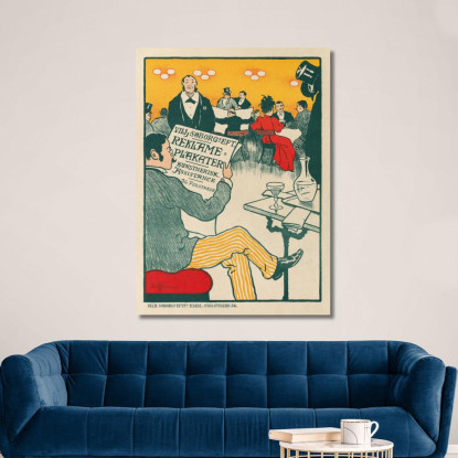 Manifesto Per La Mostra Dei Manifesti Artistici Di Wilhelm Söborg Paul Fischer pfs24 quadro stampato su tela