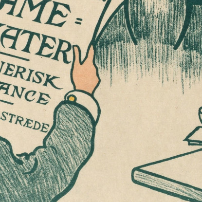 Manifesto Per La Mostra Dei Manifesti Artistici Di Wilhelm Söborg Paul Fischer pfs24 quadro stampato su tela