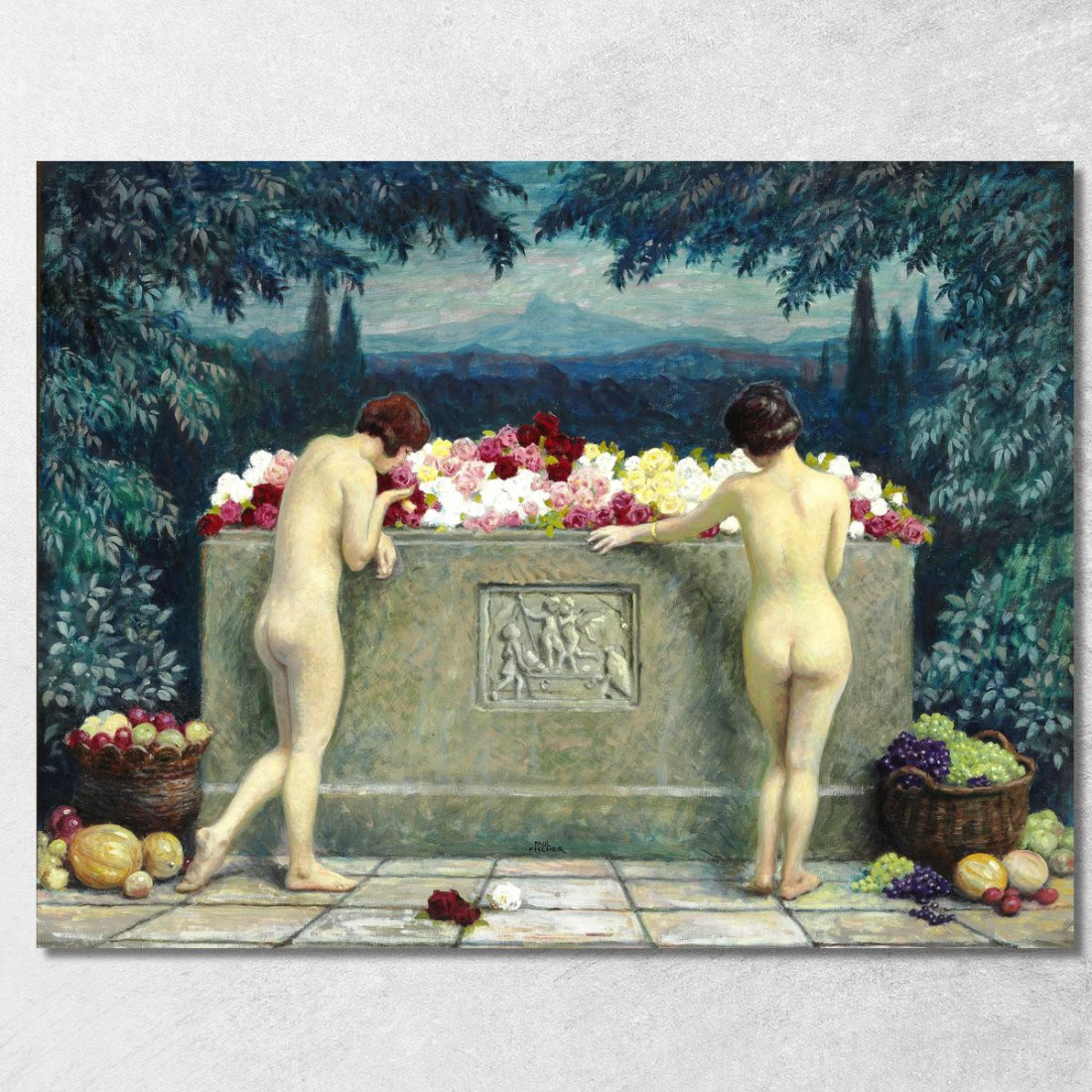 Al Sarcofago Paul Fischer pfs36 quadro stampato su tela