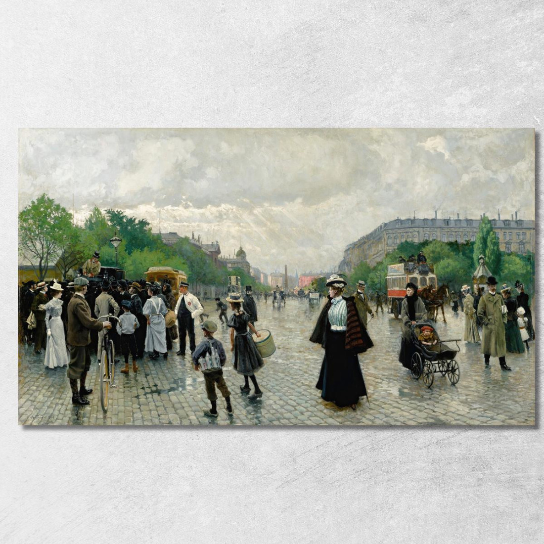 Cosa Sta Succedendo A Copenaghen Paul Fischer pfs41 quadro stampato su tela