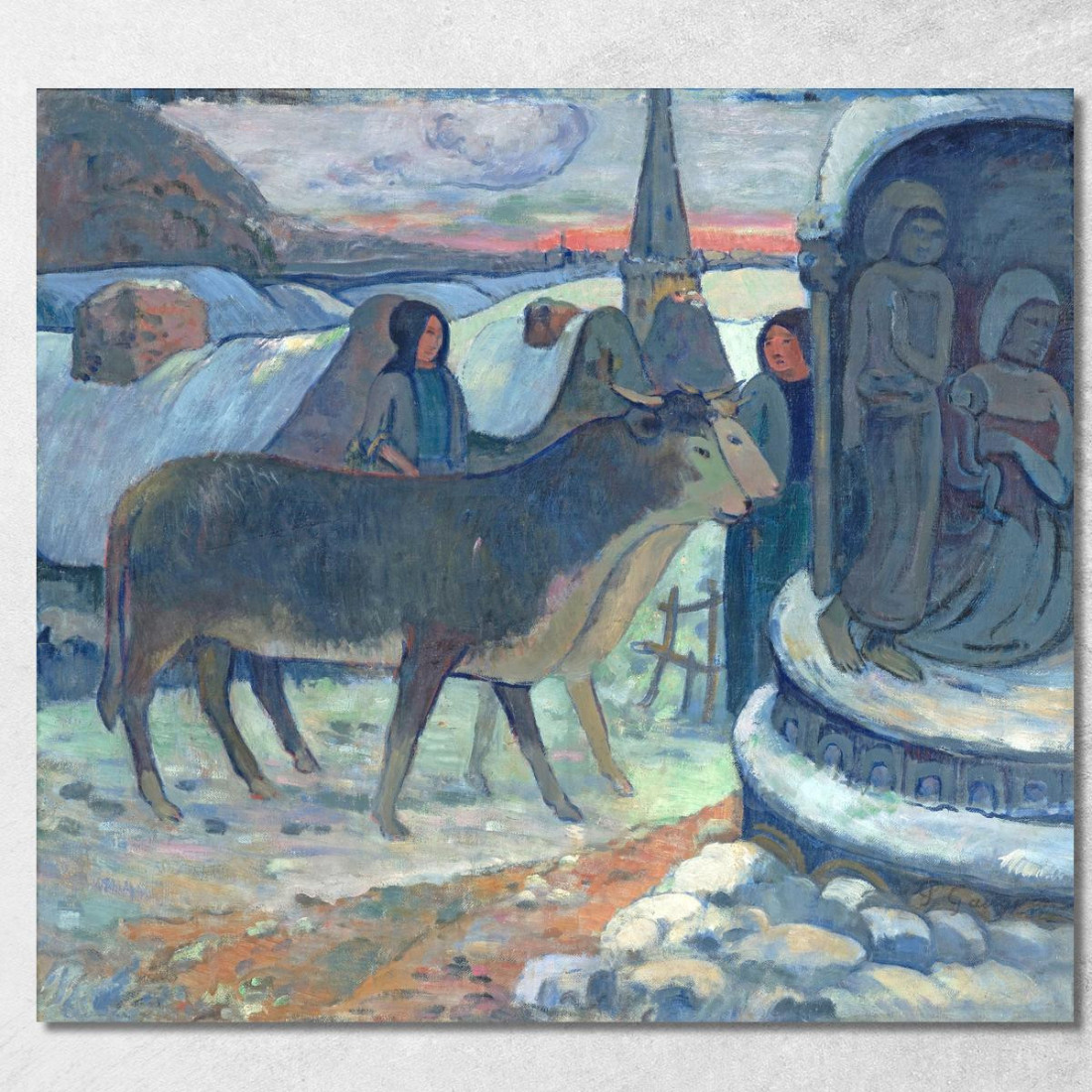 Notte Di Natale La Benedizione Dei Buoi Paul Gauguin pgg17 quadro stampato su tela