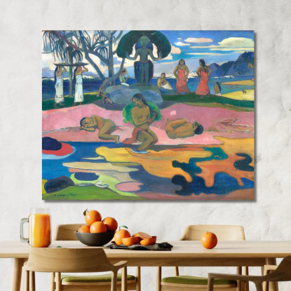 Giorno Del Dio Mahana No Atua Paul Gauguin pgg20 quadro stampato su tela