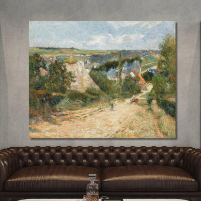 Ingresso Al Villaggio Di Osny Paul Gauguin pgg22 quadro stampato su tela