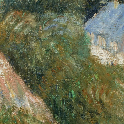 Ingresso Al Villaggio Di Osny Paul Gauguin pgg22 quadro stampato su tela