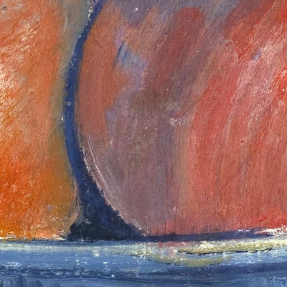 Piatto Di Frutta Su Una Sedia Da Giardino Paul Gauguin pgg30 quadro stampato su tela