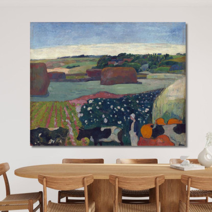 Covoni Di Fieno In Bretagna Paul Gauguin pgg31 quadro stampato su tela