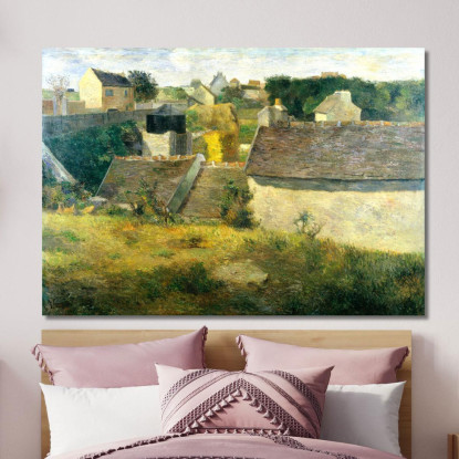 Case A Vaugirard Paul Gauguin pgg32 quadro stampato su tela