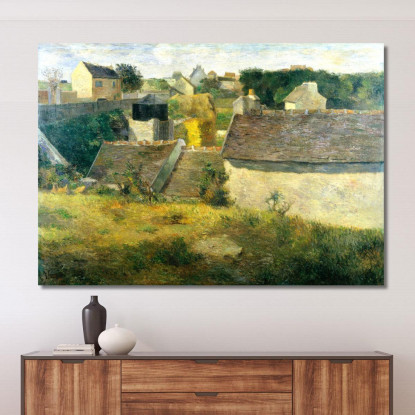 Case A Vaugirard Paul Gauguin pgg32 quadro stampato su tela