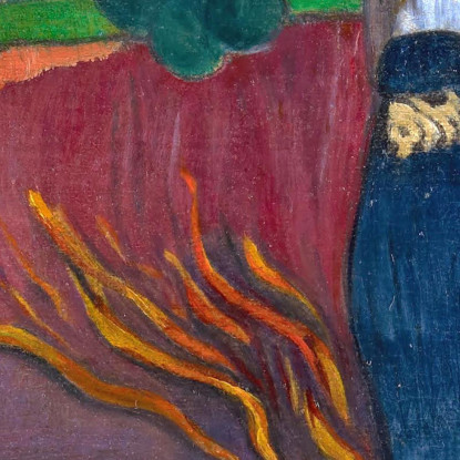 I Raro Te Oviri Sotto Il Pandano Paul Gauguin pgg33 quadro stampato su tela