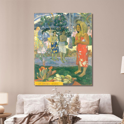 È L'Ave Maria Di Orana Maria Paul Gauguin pgg34 quadro stampato su tela